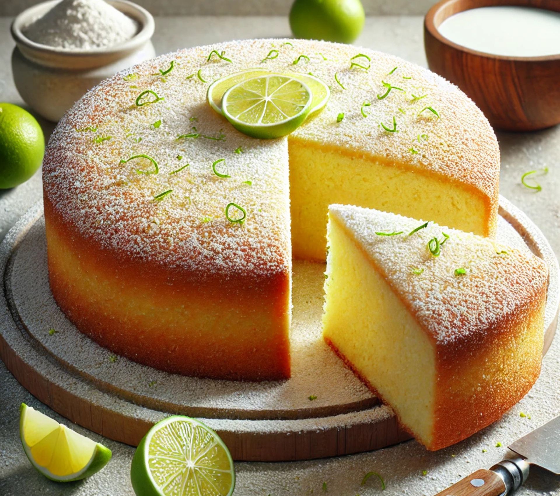 Torta Morbida Latte di Cocco e Lime