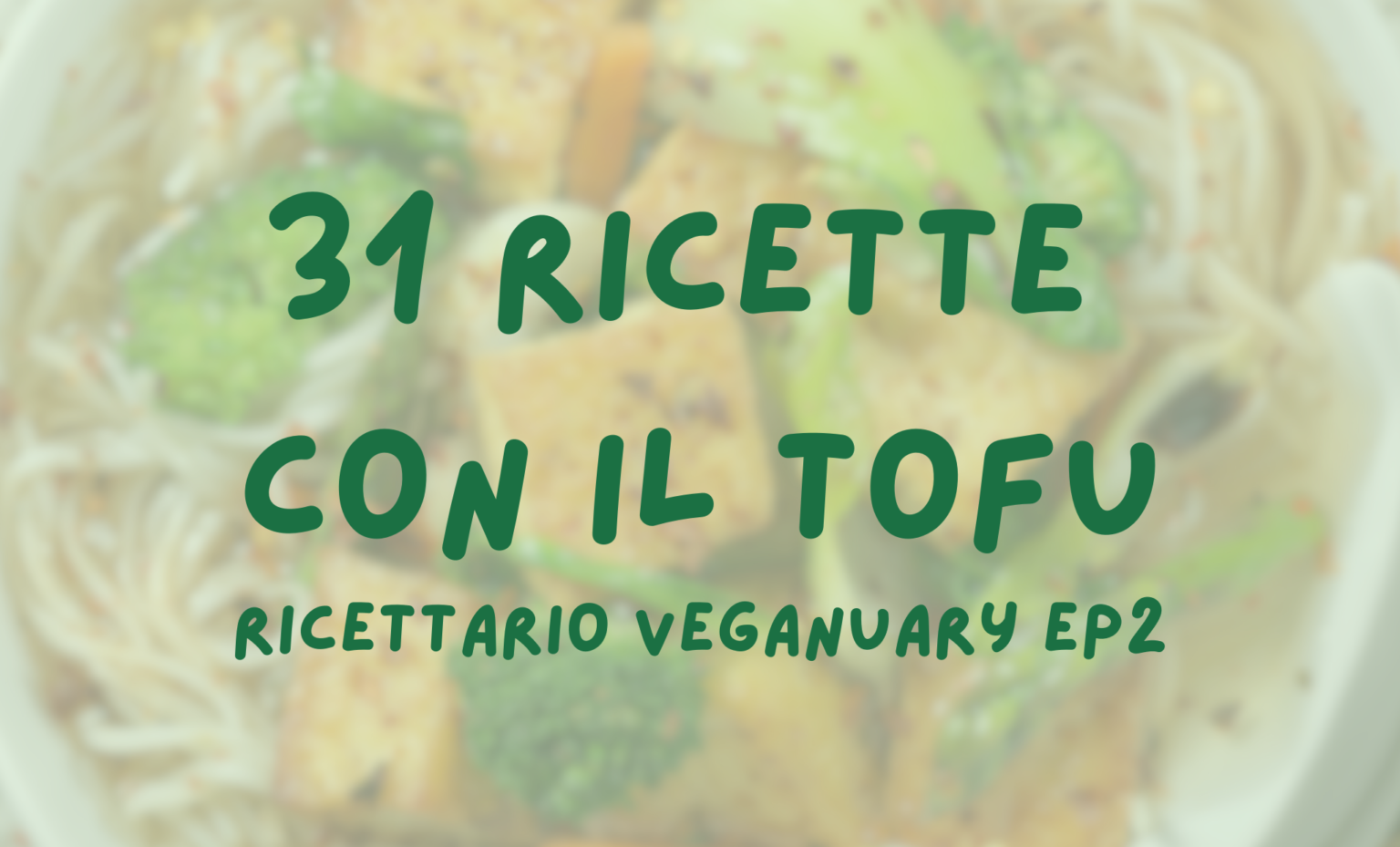 ricettario del tofu