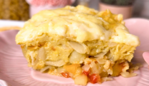 Sformato uova, verdure e macinato