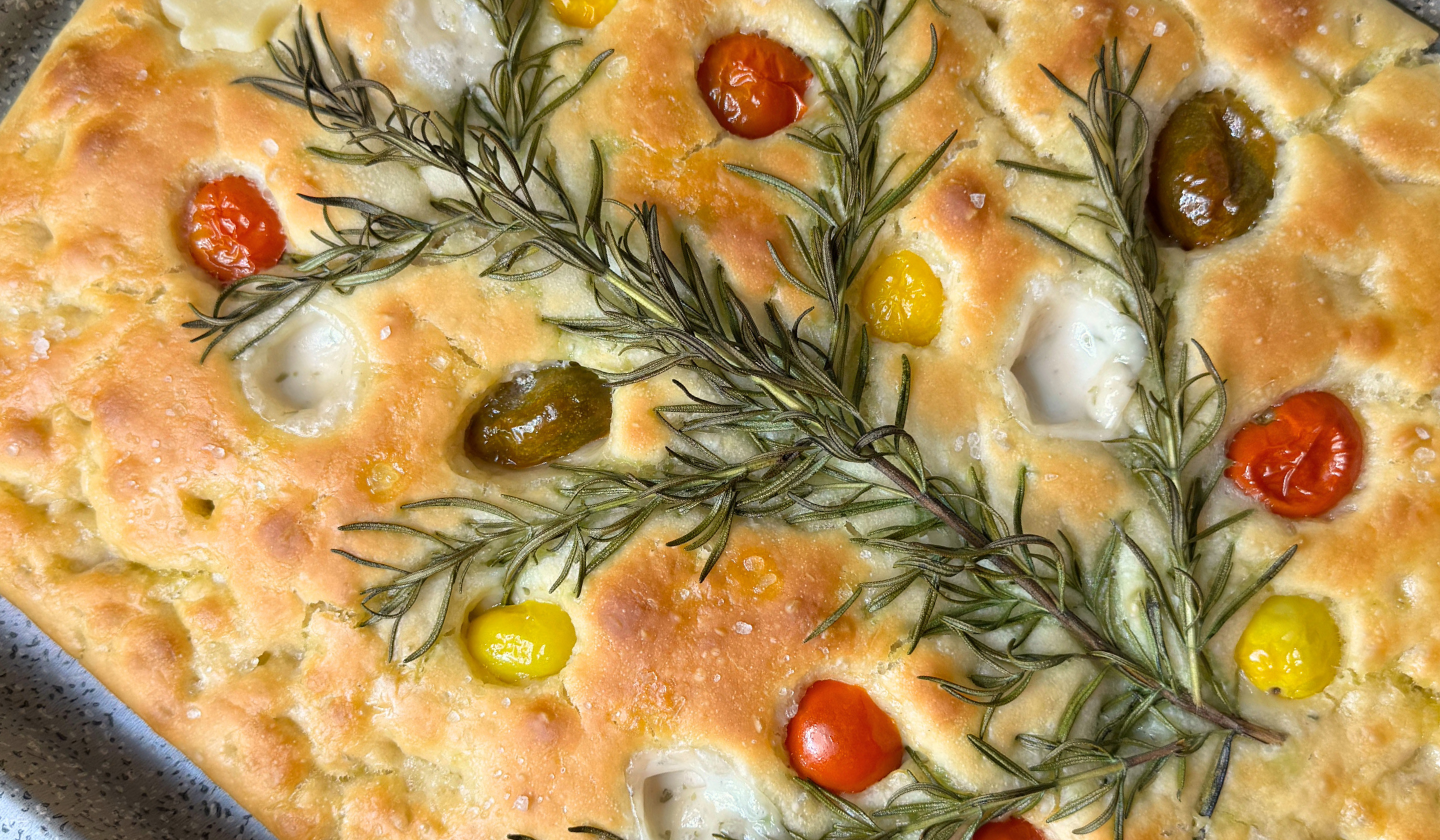 Focaccia con albero di Natale
