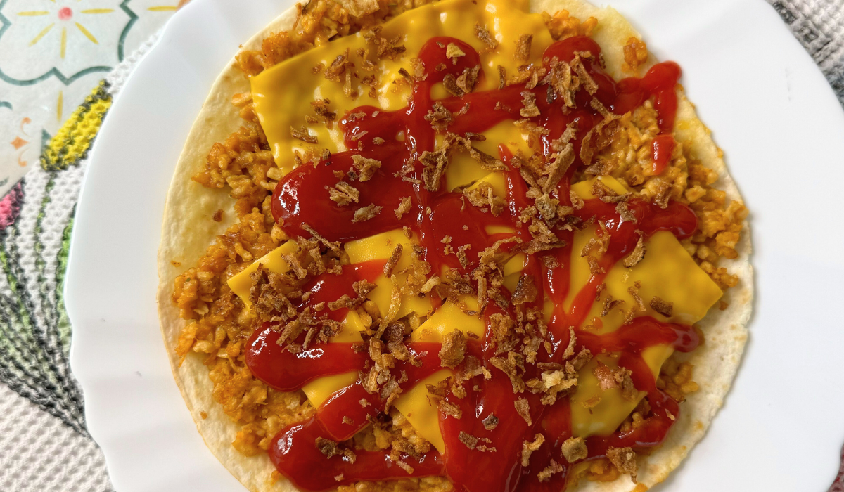 Smashed tacos vegano