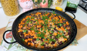 Paella vegana alla messicana