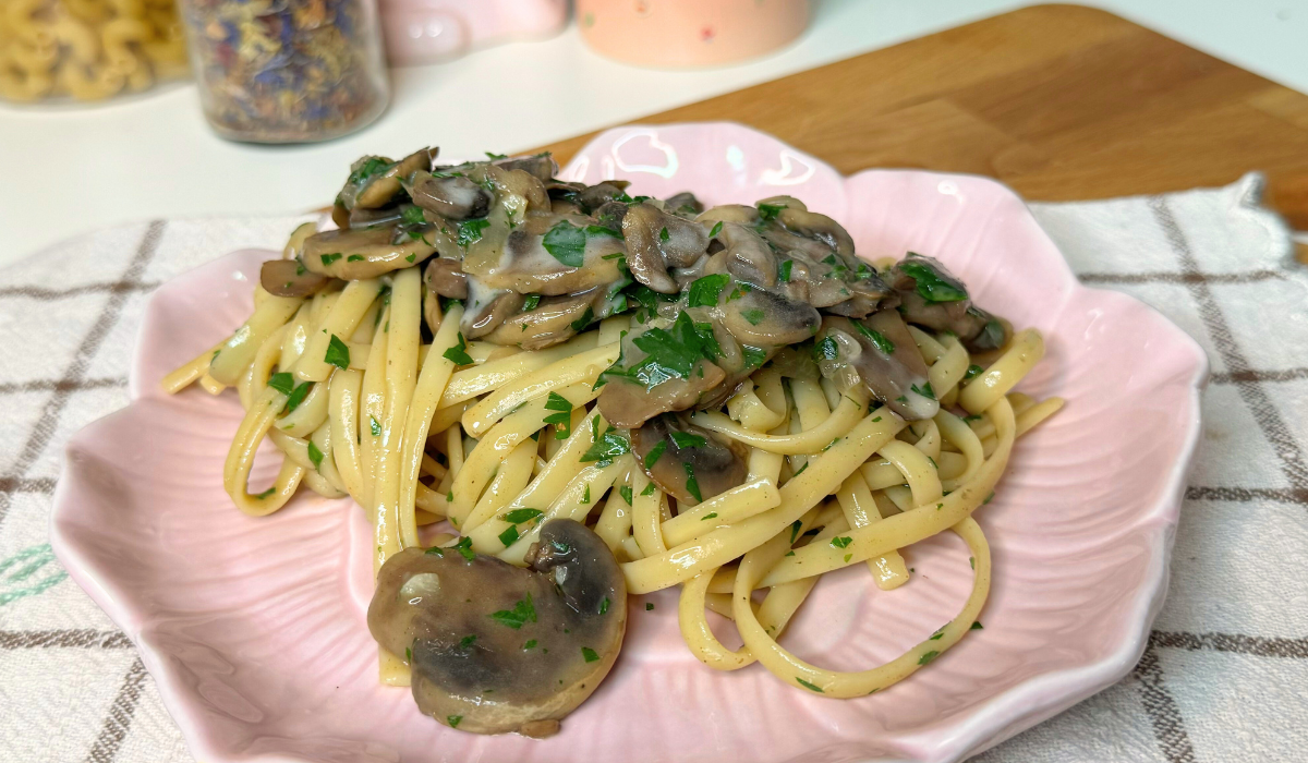 Linguine alle fungole (vongole vegane)