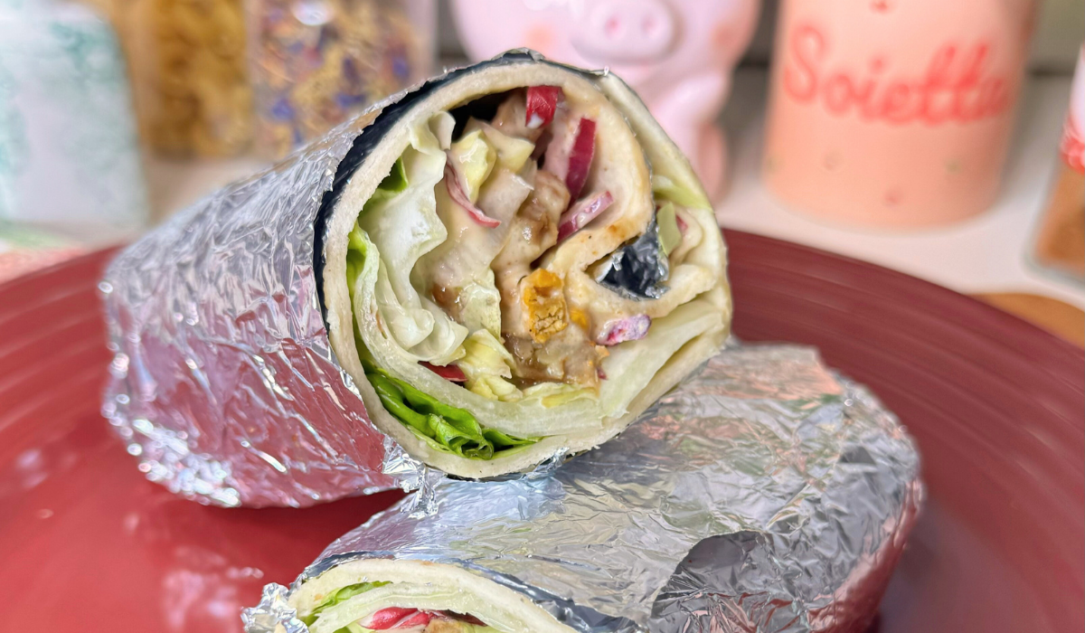 Caesar burrito vegano