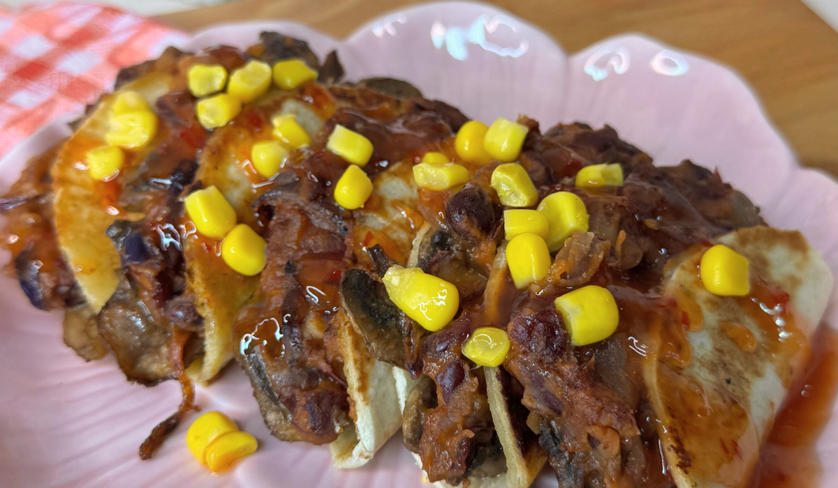 Tacos fagioli e funghi